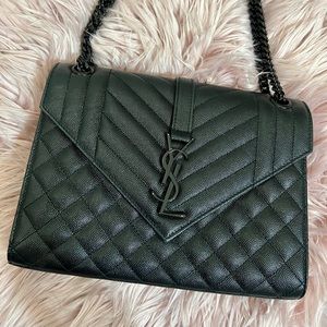 YSL SAINT LAURENT ENVELOPE MEDIUM CHAIN BAG